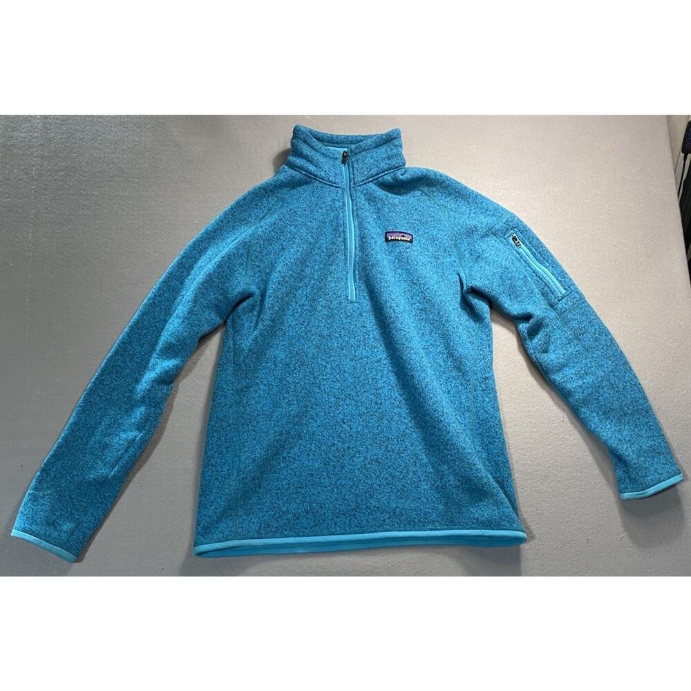 Patagonia Better Sweater Womens Medium Teal Blue Fleece Heathered Sweatshirt L